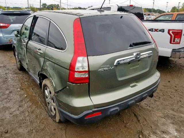 JHLRE48767C041519 - 2007 HONDA CR-V EXL GREEN photo 3