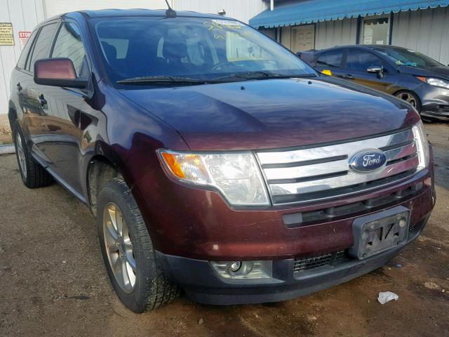 2FMDK4JC8ABA75133 - 2010 FORD EDGE SEL MAROON photo 1