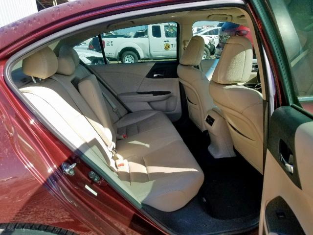 1HGCR2F88EA082915 - 2014 HONDA ACCORD EXL MAROON photo 6