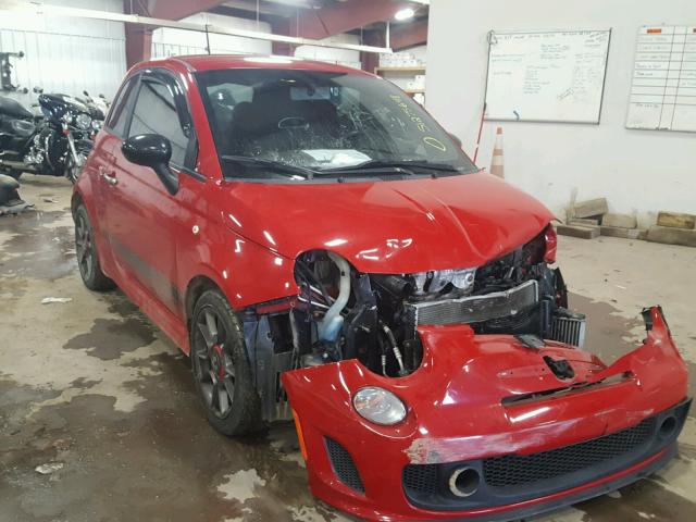 3C3CFFFH2DT542371 - 2013 FIAT 500 ABARTH RED photo 1