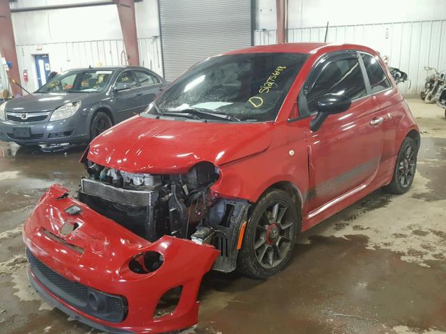 3C3CFFFH2DT542371 - 2013 FIAT 500 ABARTH RED photo 2