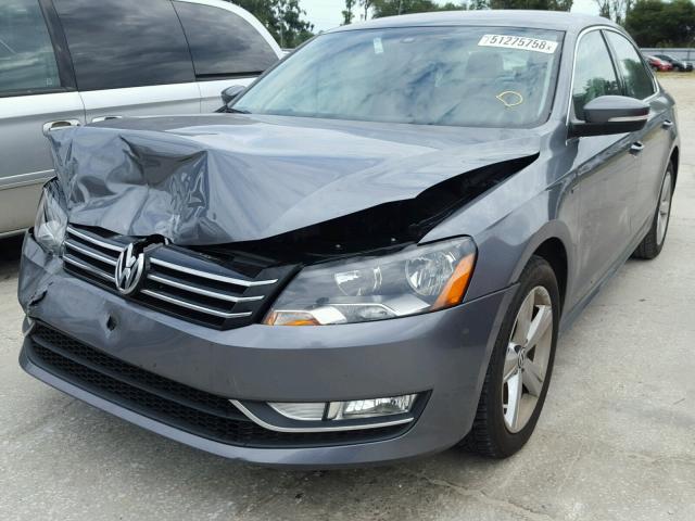 1VWAS7A37FC103890 - 2015 VOLKSWAGEN PASSAT S GRAY photo 2