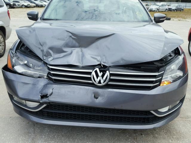 1VWAS7A37FC103890 - 2015 VOLKSWAGEN PASSAT S GRAY photo 9