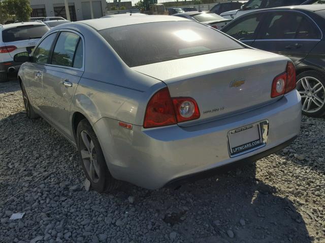 1G1ZC5EU0CF314099 - 2012 CHEVROLET MALIBU 1LT SILVER photo 3