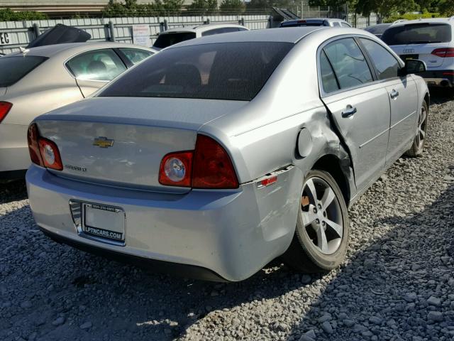 1G1ZC5EU0CF314099 - 2012 CHEVROLET MALIBU 1LT SILVER photo 4