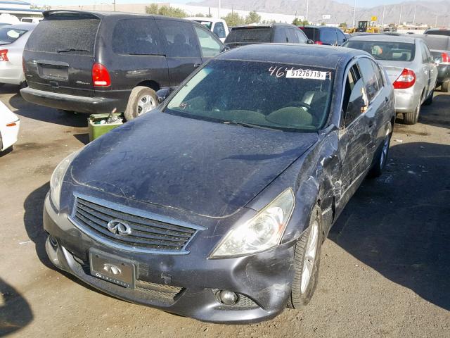 JN1CV6AR1AM450039 - 2010 INFINITI G37 BLUE photo 2