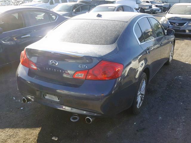 JN1CV6AR1AM450039 - 2010 INFINITI G37 BLUE photo 4