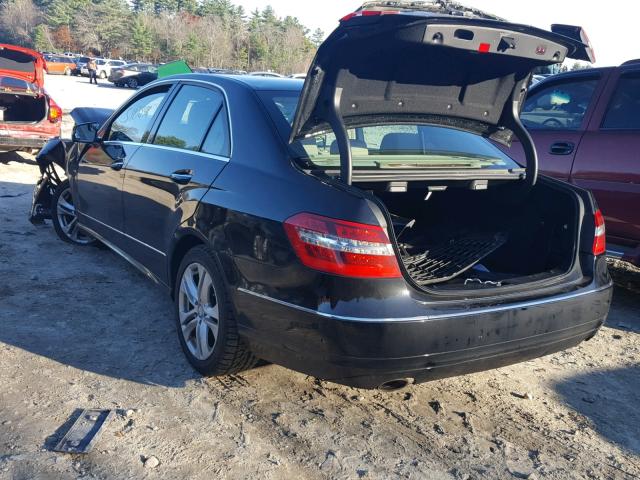 WDDHF2EB7BA464252 - 2011 MERCEDES-BENZ E 350 BLUE BLACK photo 3