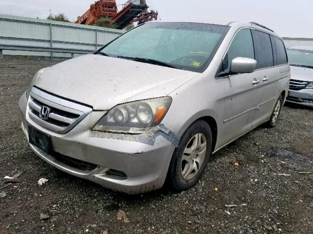 5FNRL38416B419282 - 2006 HONDA ODYSSEY EX SILVER photo 2