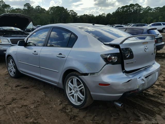 JM1BK123371606560 - 2007 MAZDA 3 S SILVER photo 3