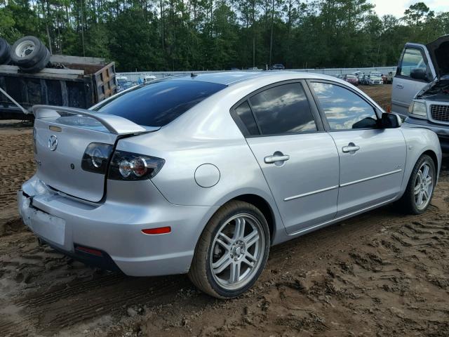 JM1BK123371606560 - 2007 MAZDA 3 S SILVER photo 4