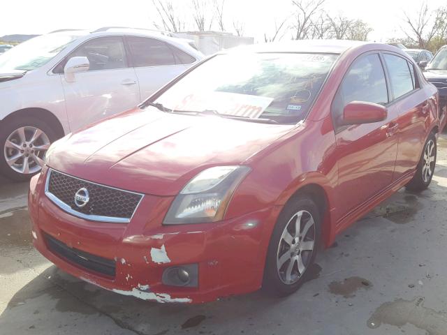 3N1AB6APXCL671800 - 2012 NISSAN SENTRA 2.0 BURGUNDY photo 2