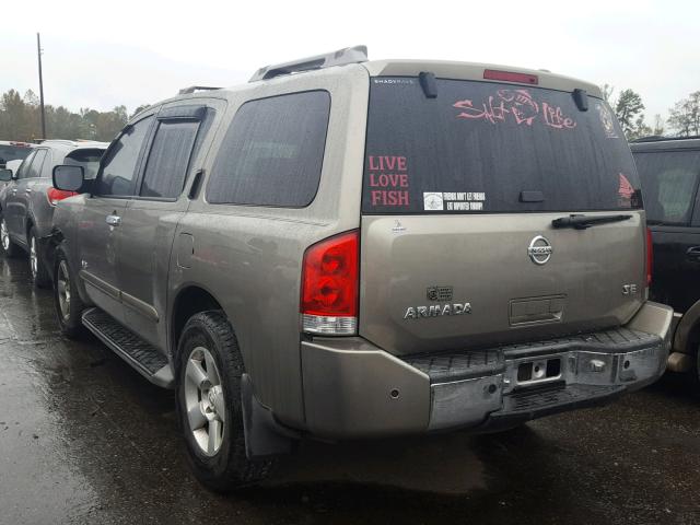 5N1AA08A26N725962 - 2006 NISSAN ARMADA SE GRAY photo 3