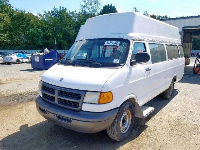 2B6LB31Z8XK535015 - 1999 DODGE RAM VAN B3 WHITE photo 2