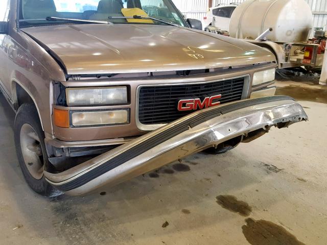 2GTEC19M4T1542106 - 1996 GMC SIERRA C15 BROWN photo 9