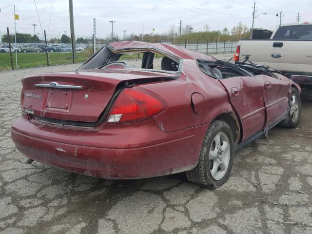 1FAFP55U91A222276 - 2001 FORD TAURUS SES MAROON photo 4