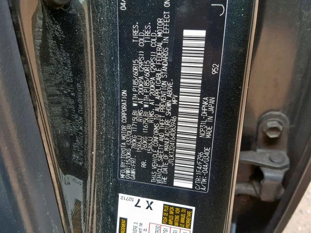 JTLKT324164083946 - 2006 TOYOTA SCION XB 石墨色 照片 10