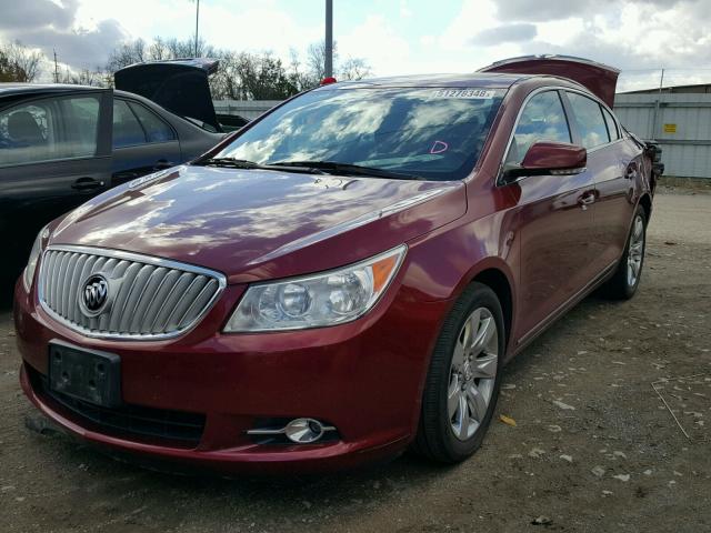 1G4GE5ED9BF214411 - 2011 BUICK LACROSSE C RED photo 2