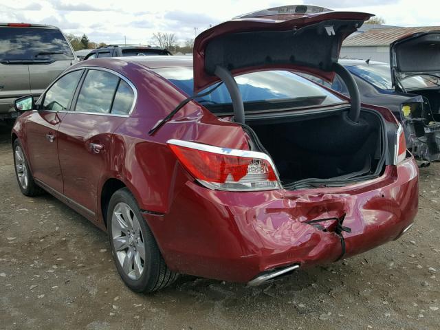 1G4GE5ED9BF214411 - 2011 BUICK LACROSSE C RED photo 3