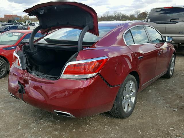 1G4GE5ED9BF214411 - 2011 BUICK LACROSSE C RED photo 4