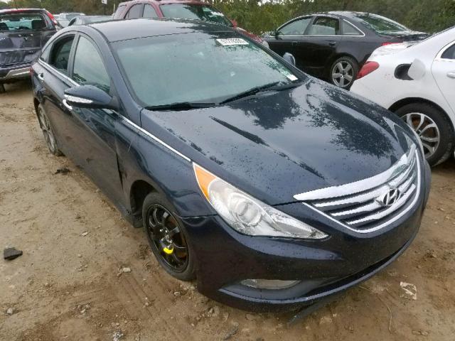 5NPEC4AC4EH823618 - 2014 HYUNDAI SONATA SE BLUE photo 1