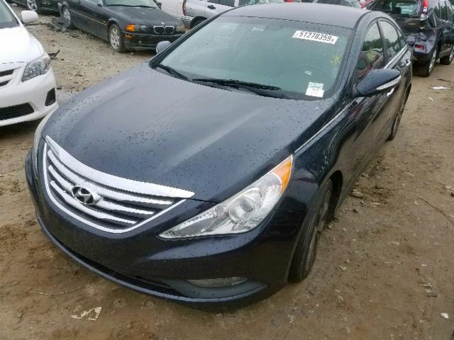 5NPEC4AC4EH823618 - 2014 HYUNDAI SONATA SE BLUE photo 2