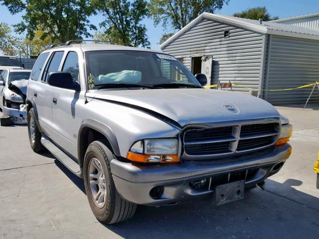 1B4HR38N52F210083 - 2002 DODGE DURANGO SP SILVER photo 1