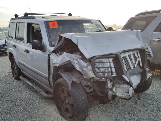 1J8HG48N86C132994 - 2006 JEEP COMMANDER SILVER photo 1