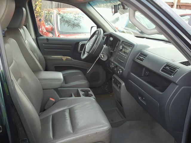 5FPYK16599B103798 - 2009 HONDA RIDGELINE BLUE photo 5