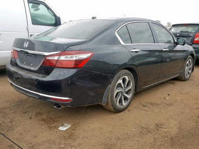 1HGCR2F97GA229057 - 2016 HONDA ACCORD EXL BLACK photo 4