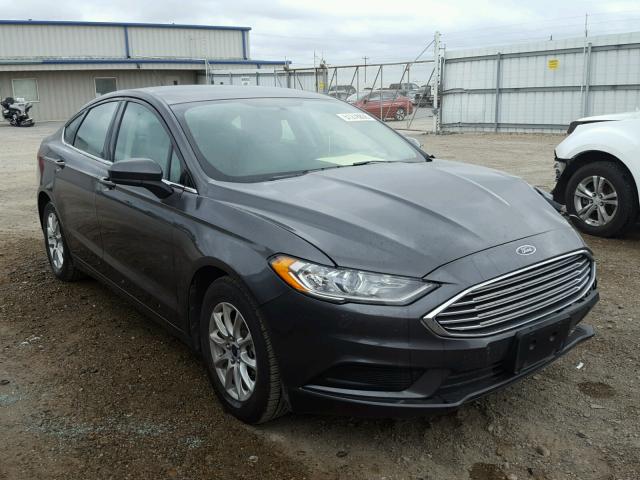 3FA6P0G74JR203361 - 2018 FORD FUSION S CHARCOAL photo 1