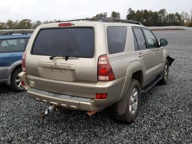 JTEBU14R158039583 - 2005 TOYOTA 4RUNNER SR GOLD photo 4