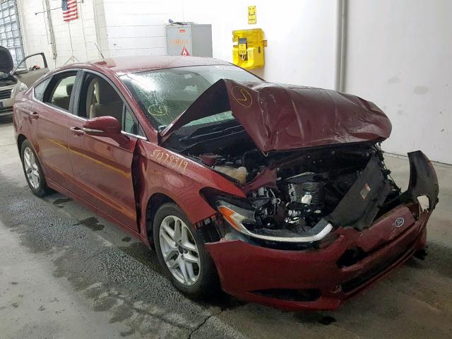 3FA6P0H71FR122890 - 2015 FORD FUSION SE RED photo 1