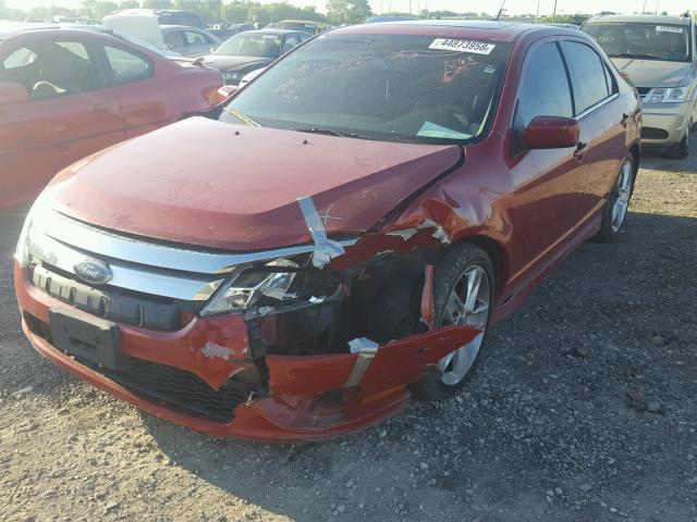 3FAHP0KC2AR230510 - 2010 FORD FUSION SPO RED photo 2