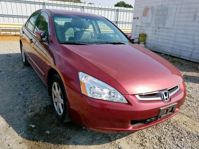 1HGCM66504A015929 - 2004 HONDA ACCORD EX RED photo 1