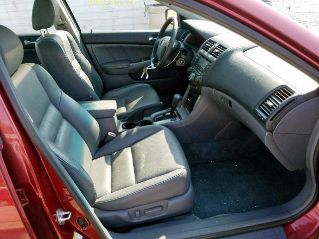 1HGCM66504A015929 - 2004 HONDA ACCORD EX RED photo 5