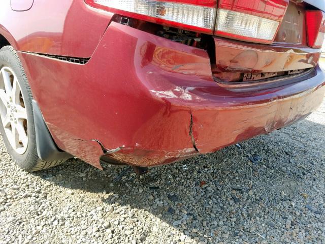 1HGCM66504A015929 - 2004 HONDA ACCORD EX RED photo 9