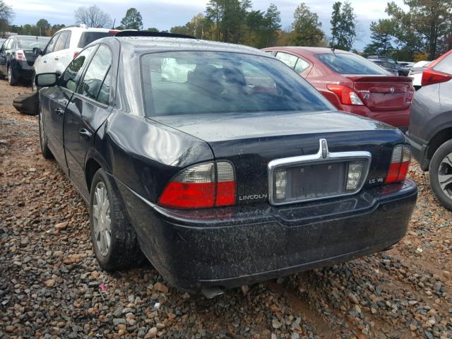 1LNHM87A05Y655672 - 2005 LINCOLN LS BLACK photo 3
