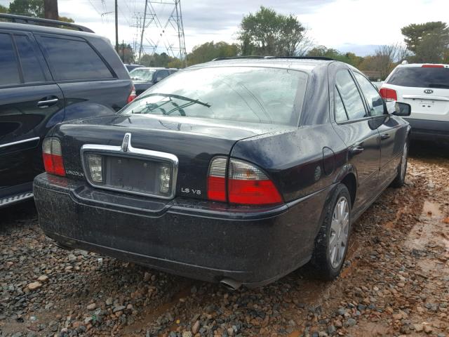 1LNHM87A05Y655672 - 2005 LINCOLN LS BLACK photo 4