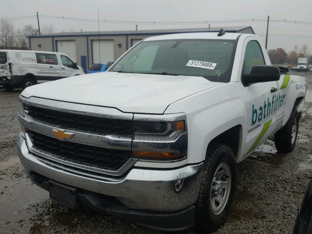 1GCNKNEC6JZ103307 - 2018 CHEVROLET SILVERADO WHITE photo 2