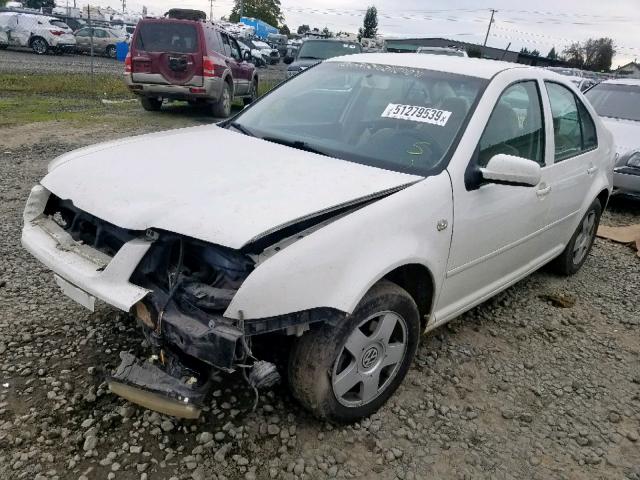 3VWSP69M82M067794 - 2002 VOLKSWAGEN JETTA GLS WHITE photo 2