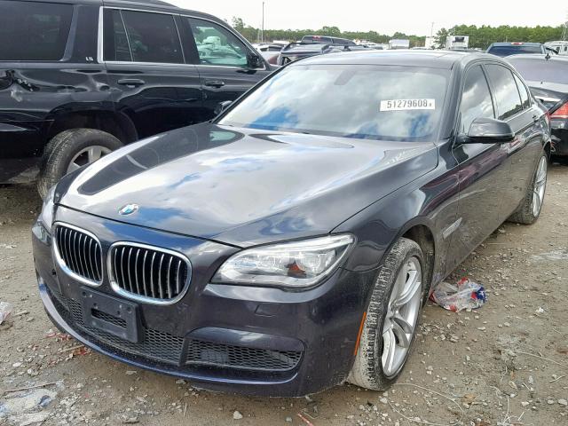 WBAYE8C54DD132877 - 2013 BMW 750LI BLACK photo 2