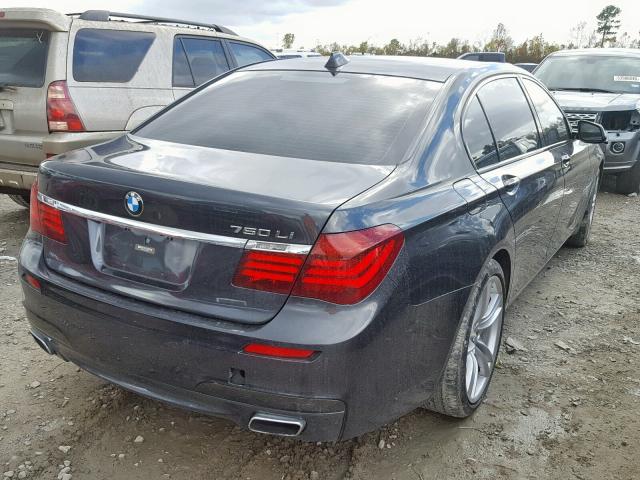 WBAYE8C54DD132877 - 2013 BMW 750LI BLACK photo 4