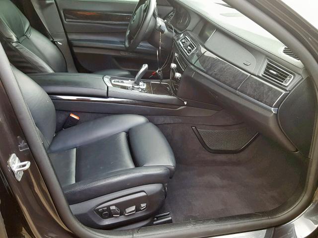 WBAYE8C54DD132877 - 2013 BMW 750LI BLACK photo 5