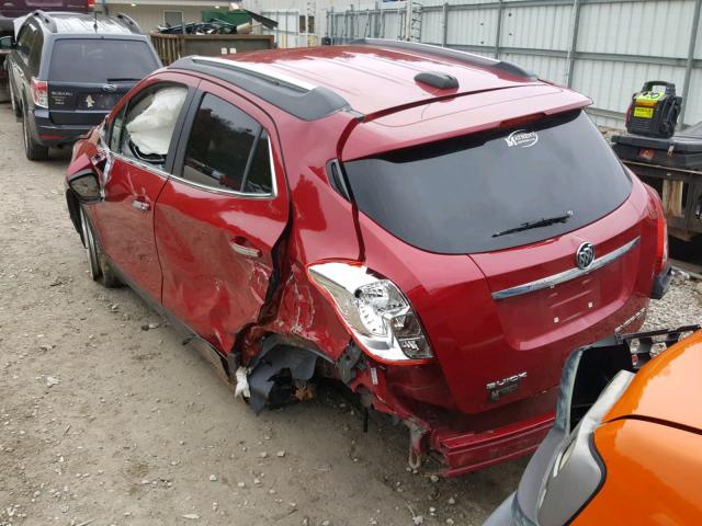 KL4CJESB4FB126102 - 2015 BUICK ENCORE RED photo 3