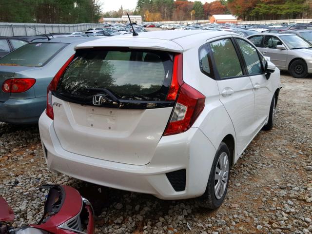 JHMGK5H51HS018947 - 2017 HONDA FIT LX WHITE photo 4