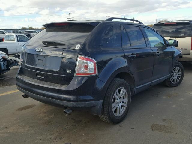 2FMDK48C38BA65335 - 2008 FORD EDGE SEL BLUE photo 4