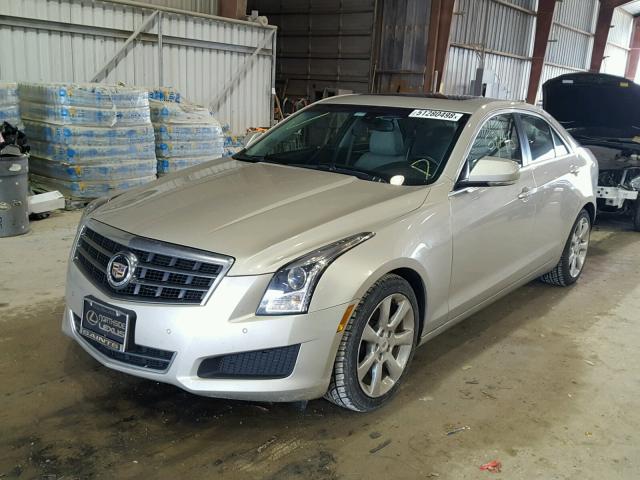 1G6AB5RA0D0144048 - 2013 CADILLAC ATS LUXURY GOLD photo 2