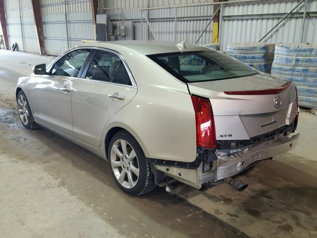 1G6AB5RA0D0144048 - 2013 CADILLAC ATS LUXURY GOLD photo 3