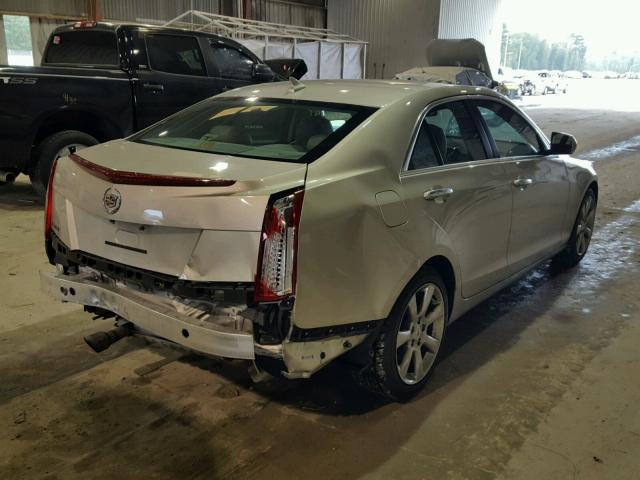 1G6AB5RA0D0144048 - 2013 CADILLAC ATS LUXURY GOLD photo 4